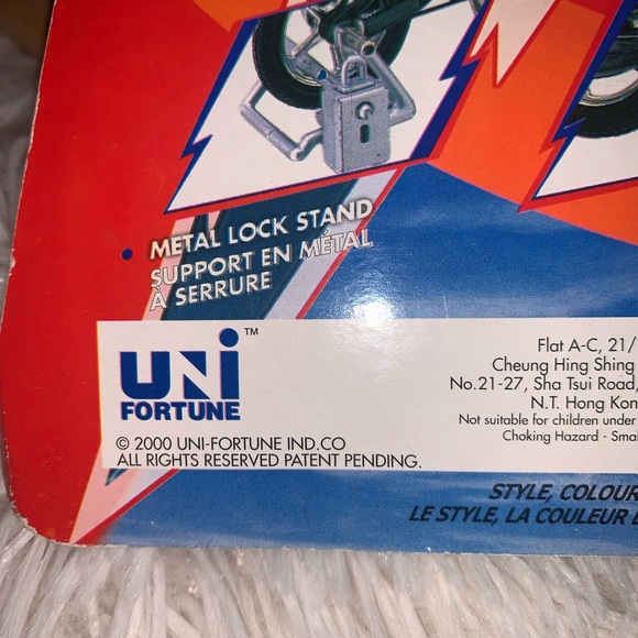 Vintage 2000 Matrix Bike BMX UNI FORTUNE No. 3313C Finger Bike NEW SEALED - Picture 4 of 4